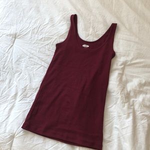 Burgundy tank top